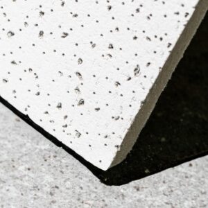 Acoustic Ceiling Tile 1200x600x16mm - SQ EDGE - White. Pack of 8